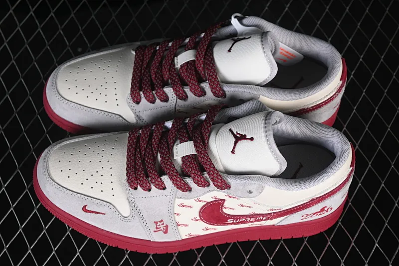 All categories Air Jordan Jordan series basketball shoes Air Jordan 1 Low High-end customized low-top sneakers Air Jordan 1 Low AJ1 Joe 1 Year of the Horse limited edition Immediate success High-end customized low-top retro basketball shoes JP2026-122